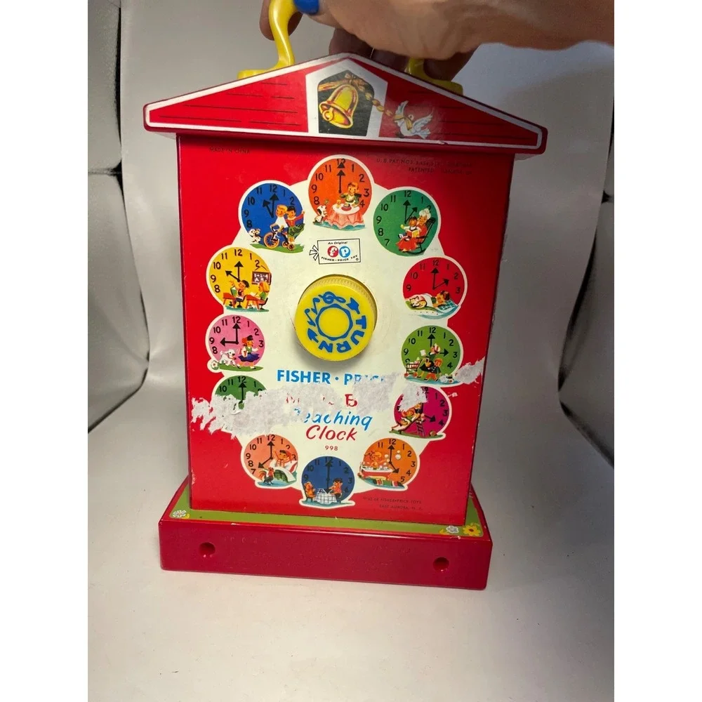 2009 FISHER PRICE music box teaching  CLOCK-# 998-VTG